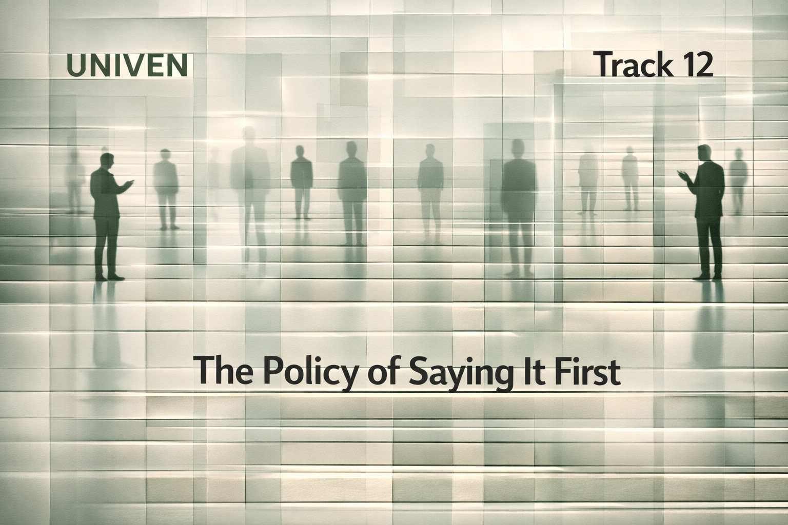 The Policy of Saying It First